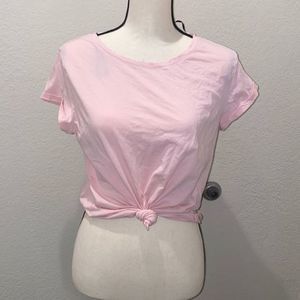 H&M pink plain shirt